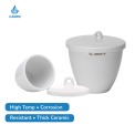 Ceramic Crucible with Lid (Thick-Walled)
