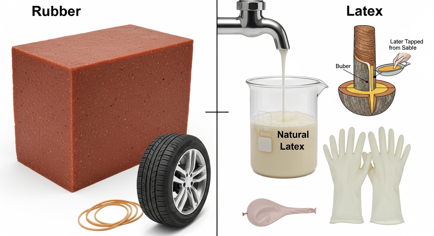 Difference Between Rubber and Latex: Detailed Guide for 2026