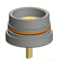 Button battery test fixture (sealed version)