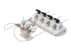 Small-volume replaceable-membrane electrolytic cell (hermetically sealed)