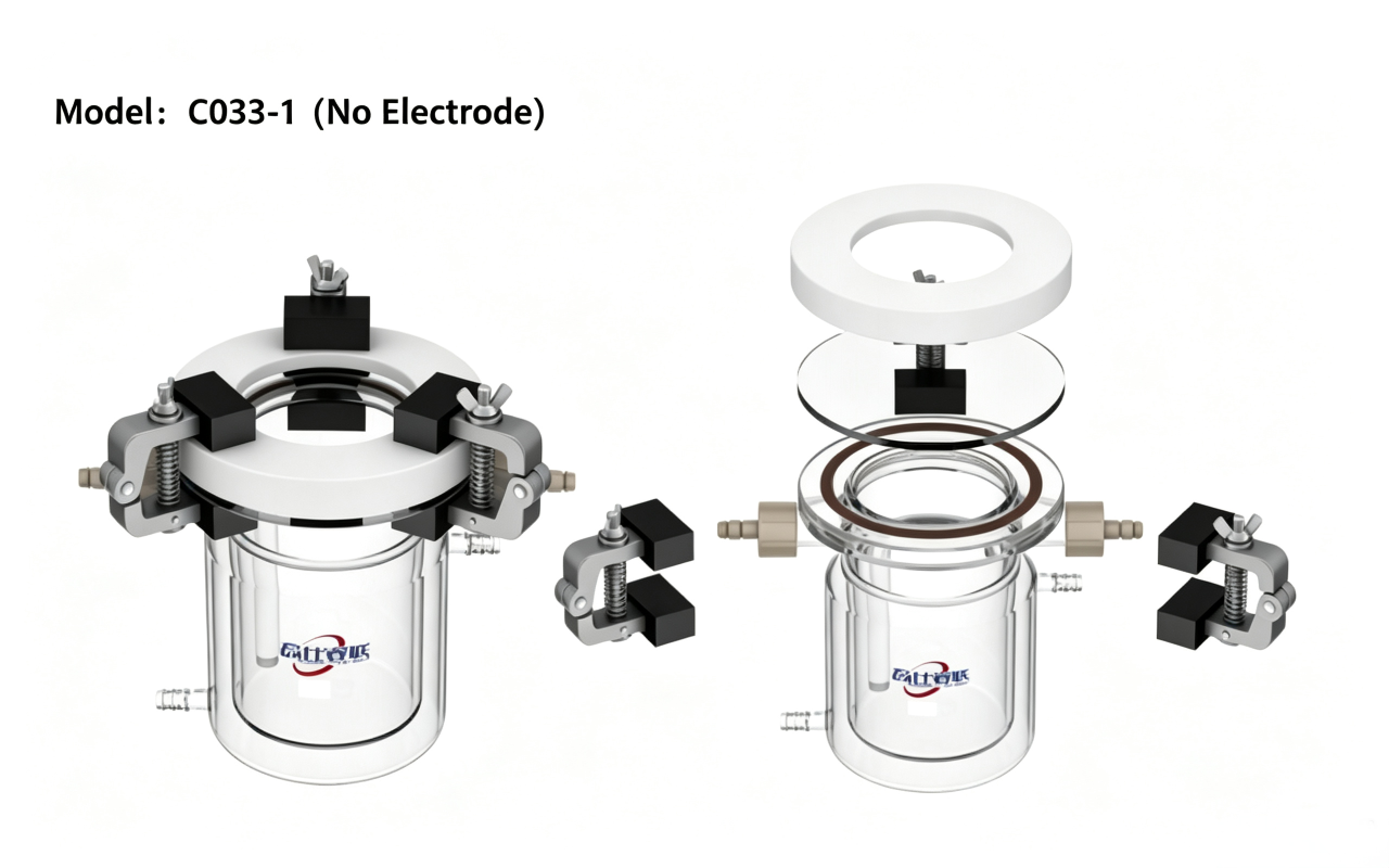 Full PTFE Plate/Sheet Working Electrochemical Cell