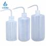 Plastic white curved spout washing bottle