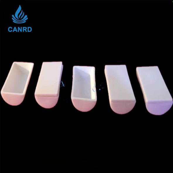 Bottom semi-circular sapphire boat (ceramic ark) 