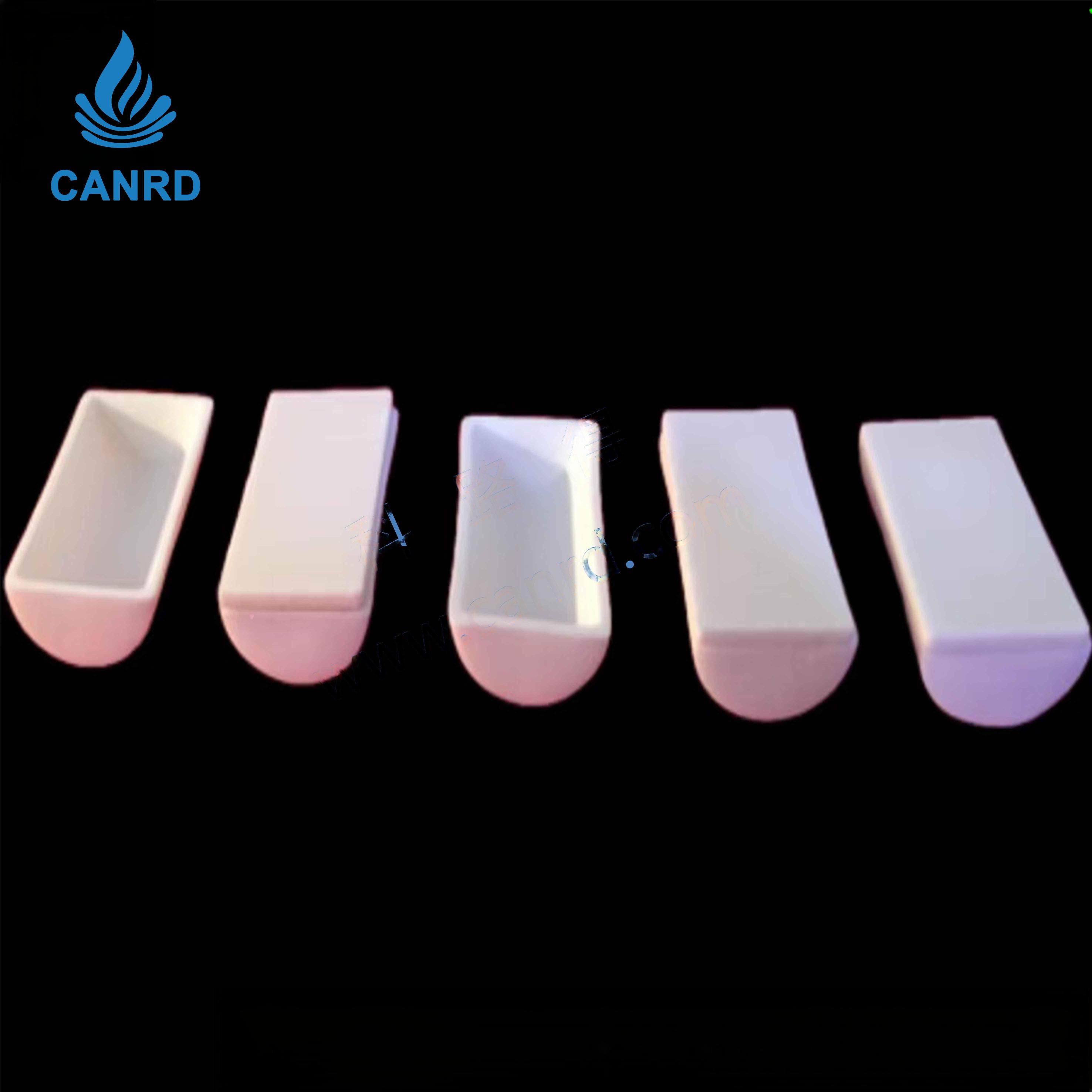 Bottom semi-circular sapphire boat (ceramic ark) 